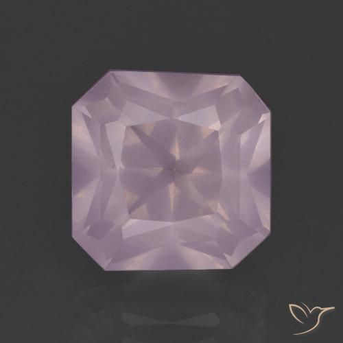 5.68ct 天然 泡泡糖粉色 芙蓉石, 祖母绿式切割, 透明