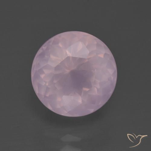 5.18ct 天然 玫瑰粉色 芙蓉石, 圆形的, 透明