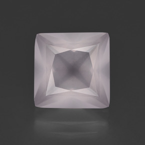 4.06克拉天然粉色粉晶，方形，9.9×9.9毫米，透明