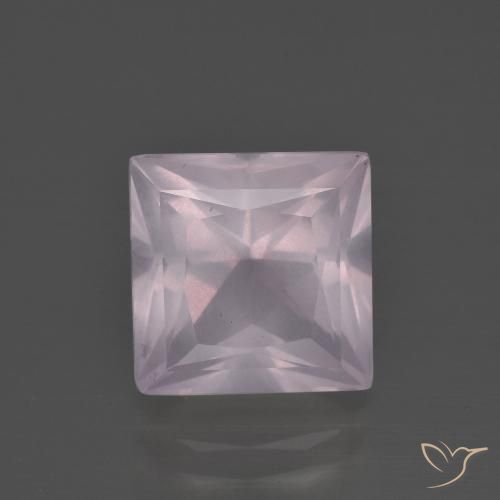 4.68克拉天然粉色粉晶，方形，9.9×9.8毫米，透明