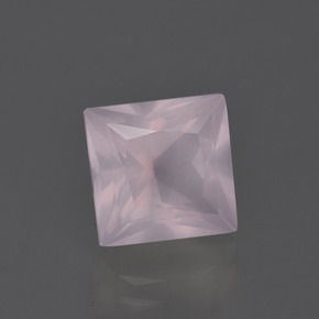 3.90克拉天然粉色粉晶，方形，9.2×9毫米，透明