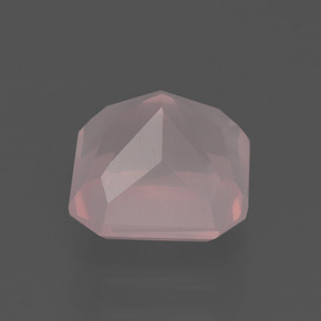 2.81克拉天然粉色粉晶，祖母绿式切割，8.2×8.1毫米，透明