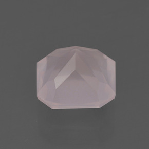 2.17克拉天然粉色粉晶，祖母绿式切割，8×7.9毫米，透明