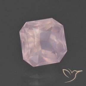 4.57ct 天然浅粉色芙蓉石, 八边形, 透明