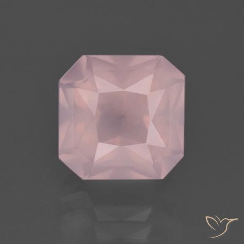 4.41ct 天然 中粉红色 芙蓉石, 祖母绿式切割, 透明