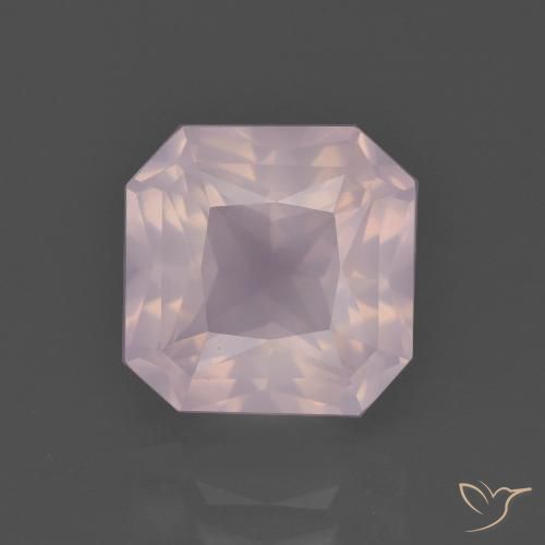 4.41ct 天然 浅淡粉色 芙蓉石, 祖母绿式切割, 透明