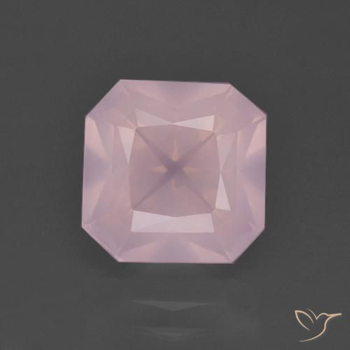 3.98ct 天然 中粉红色 芙蓉石, 祖母绿式切割, 透明