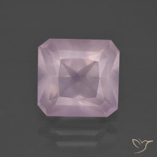 5.04ct 天然 泡泡糖粉色 芙蓉石, 祖母绿式切割, 透明