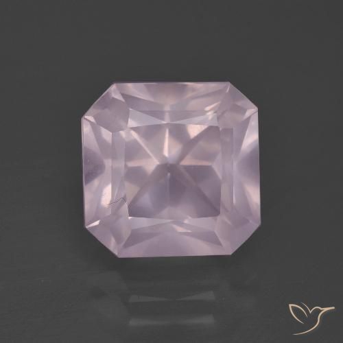 5.40ct 天然 浅粉色 芙蓉石, 祖母绿式切割, 透明