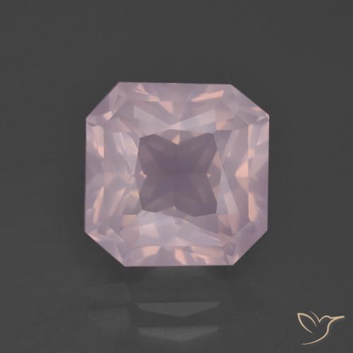 5.31ct 天然 泡泡糖粉色 芙蓉石, 祖母绿式切割, 透明