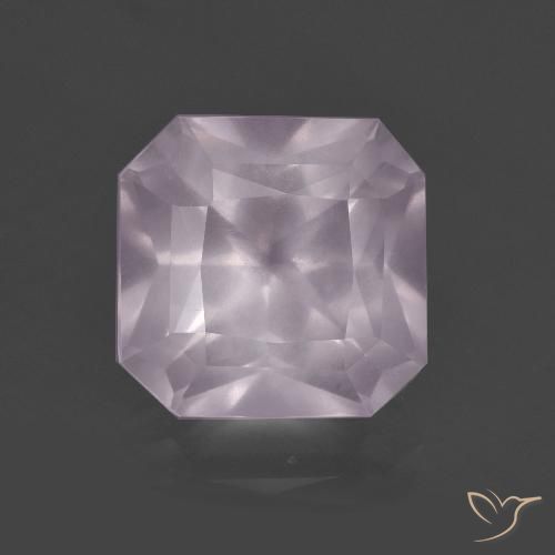 5.13ct 天然 浅淡粉色 芙蓉石, 祖母绿式切割, 透明