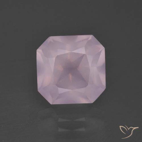 4.32ct 天然 浅粉色 芙蓉石, 祖母绿式切割, 透明