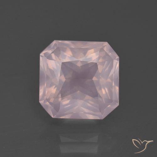 5.31ct 天然 浅淡粉色 芙蓉石, 祖母绿式切割, 透明