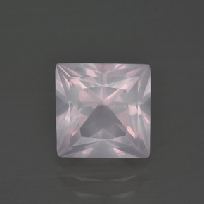 3.01克拉天然粉色粉晶，方形，8.5×8.5毫米，透明