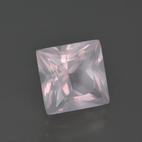 3.01克拉天然粉色粉晶，方形，8.5×8.5毫米，透明