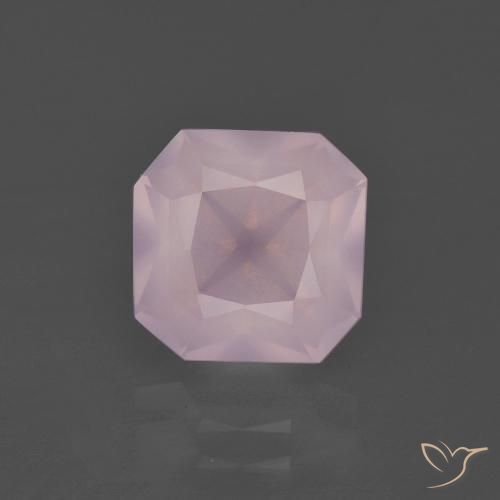 3.02克拉天然粉色粉晶，祖母绿式切割，8.8×8.7毫米，透明