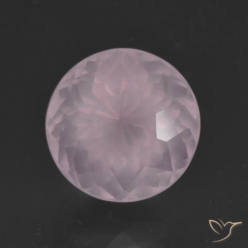 5.42ct 天然 浅粉色 芙蓉石, 圆形的, 透明