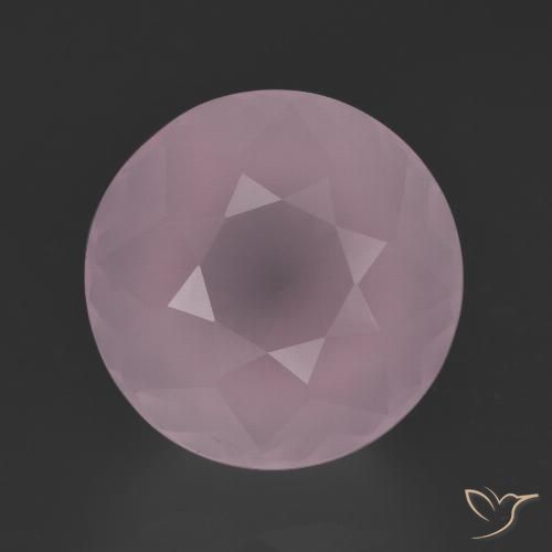 8.32ct 天然 中粉红色 芙蓉石, 圆形的, 透明