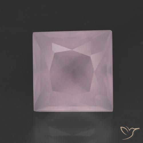 4.96ct 天然 泡泡糖粉色 芙蓉石, 正方形, 透明