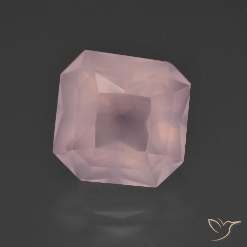 8.63ct 天然 玫瑰粉色 芙蓉石, 祖母绿式切割, 透明