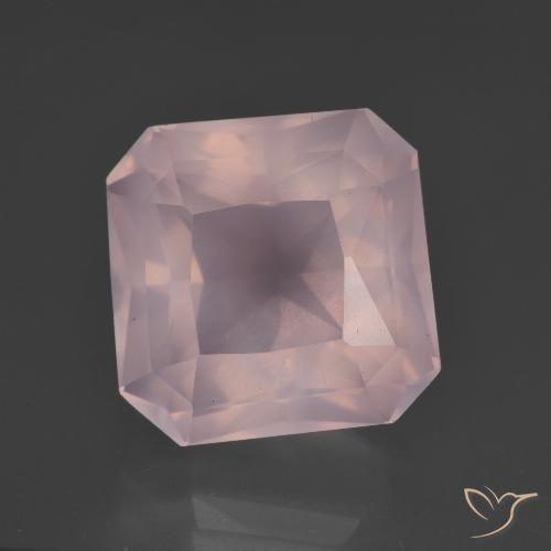 10.31ct 天然 浅粉色 芙蓉石, 祖母绿式切割, 透明