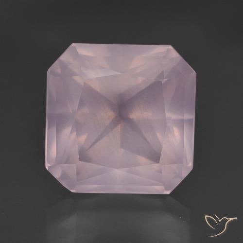 10.08ct 天然 浅淡粉色 芙蓉石, 祖母绿式切割, 透明