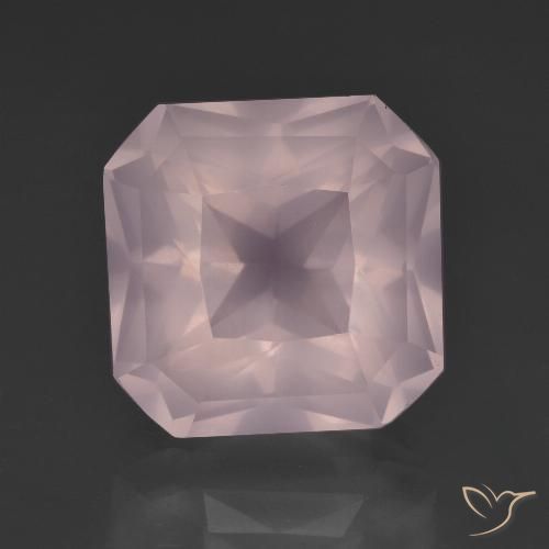 9.33ct 天然 玫瑰粉色 芙蓉石, 祖母绿式切割, 透明