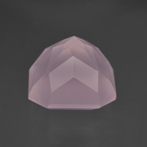 9.56克拉天然粉色粉晶，祖母绿式切割，12.4×12.3毫米，透明