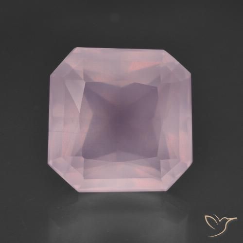 8.50ct 天然 泡泡糖粉色 芙蓉石, 祖母绿式切割, 透明