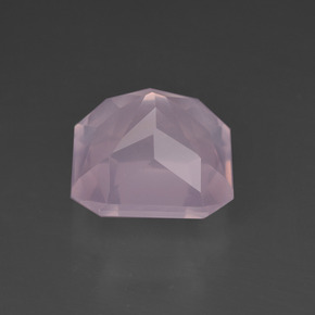 6.04克拉天然粉色粉晶，祖母绿式切割，10.9×10.9毫米，透明