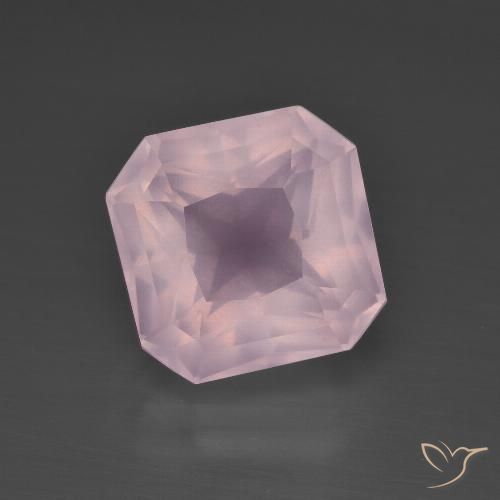 5.75ct 天然 泡泡糖粉色 芙蓉石, 祖母绿式切割, 透明