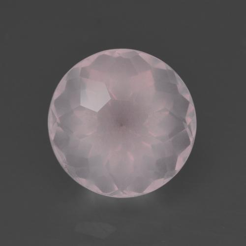 3.10克拉天然粉色粉晶，圆形切割，9.17毫米，透明