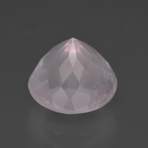 3.10克拉天然粉色粉晶，圆形切割，9.17毫米，透明