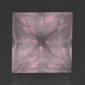 16.77克拉天然粉色粉晶，方形，14.6×14.5毫米，透明