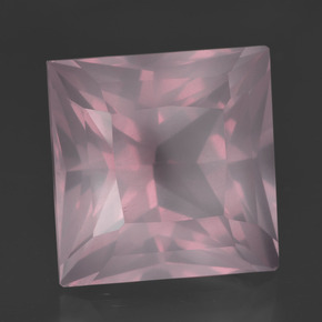 16.77克拉天然粉色粉晶，方形，14.6×14.5毫米，透明