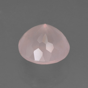 4.38克拉天然粉色粉晶，圆形切割，10.51毫米，透明