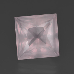 7.81克拉天然粉色粉晶，方形，11.6×11.4毫米，透明
