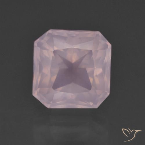 5.96ct 天然 浅粉色 芙蓉石, 祖母绿式切割, 透明