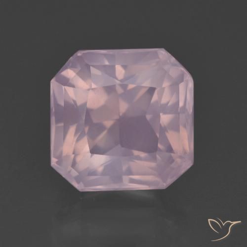 6.65ct 天然 浅粉色 芙蓉石, 祖母绿式切割, 透明