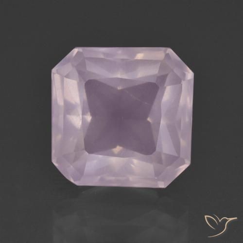 6.62ct 天然 浅粉色 芙蓉石, 祖母绿式切割, 透明