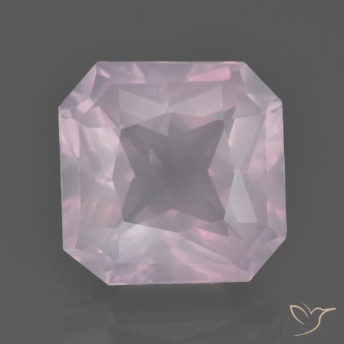 7.37ct 天然 浅粉色 芙蓉石, 祖母绿式切割, 透明