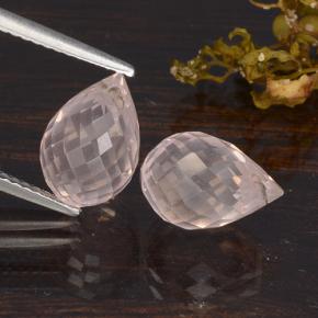 6.56天然粉色粉晶，水滴珠形切工，10.7×7.1毫米，VS
