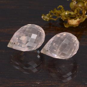 6.56天然粉色粉晶，水滴珠形切工，10.7×7.1毫米，VS
