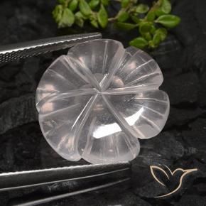 12.01克拉天然芙蓉石，花形切割，透明