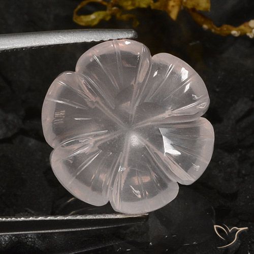 10.56ct 天然 火烈鸟粉色 芙蓉石, 花形切割, 透明