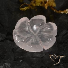 10.56克拉天然芙蓉石，花形切割，透明