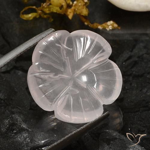 12.37克拉天然芙蓉石，花形切割，透明