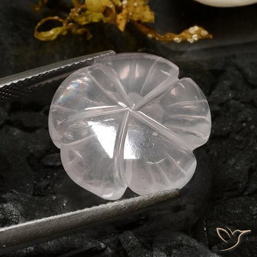 12.37克拉天然芙蓉石，花形切割，透明