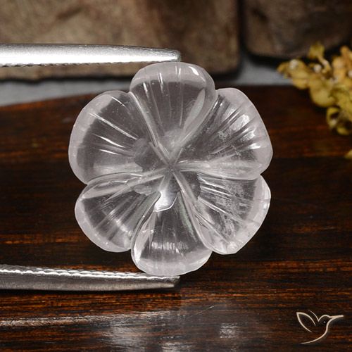 6.26ct 天然 白色 芙蓉石, 花形切割, 透明