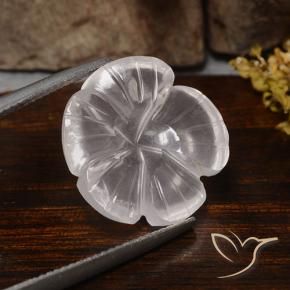11.24克拉天然芙蓉石，花形切割，透明